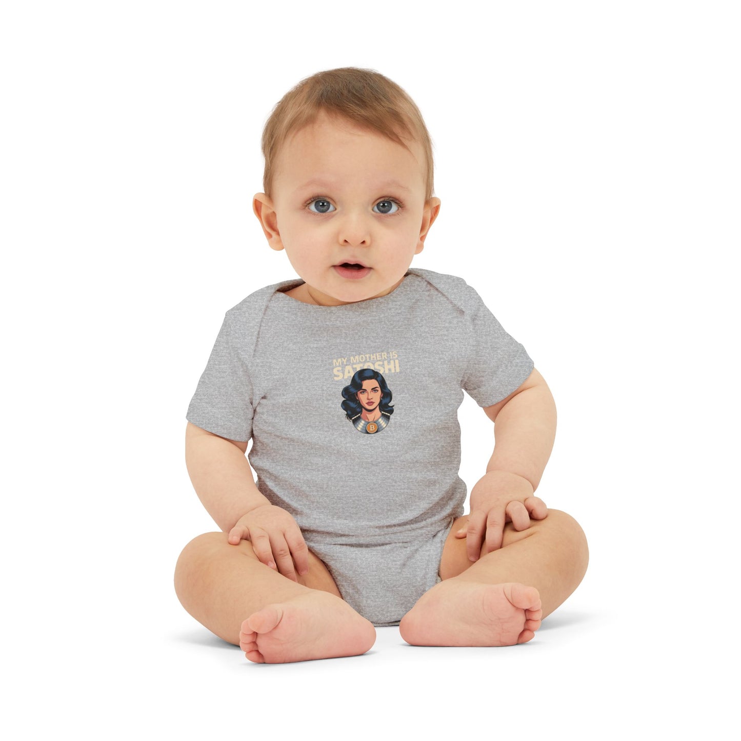 "My Mother is Satoshi" Baby Onesie