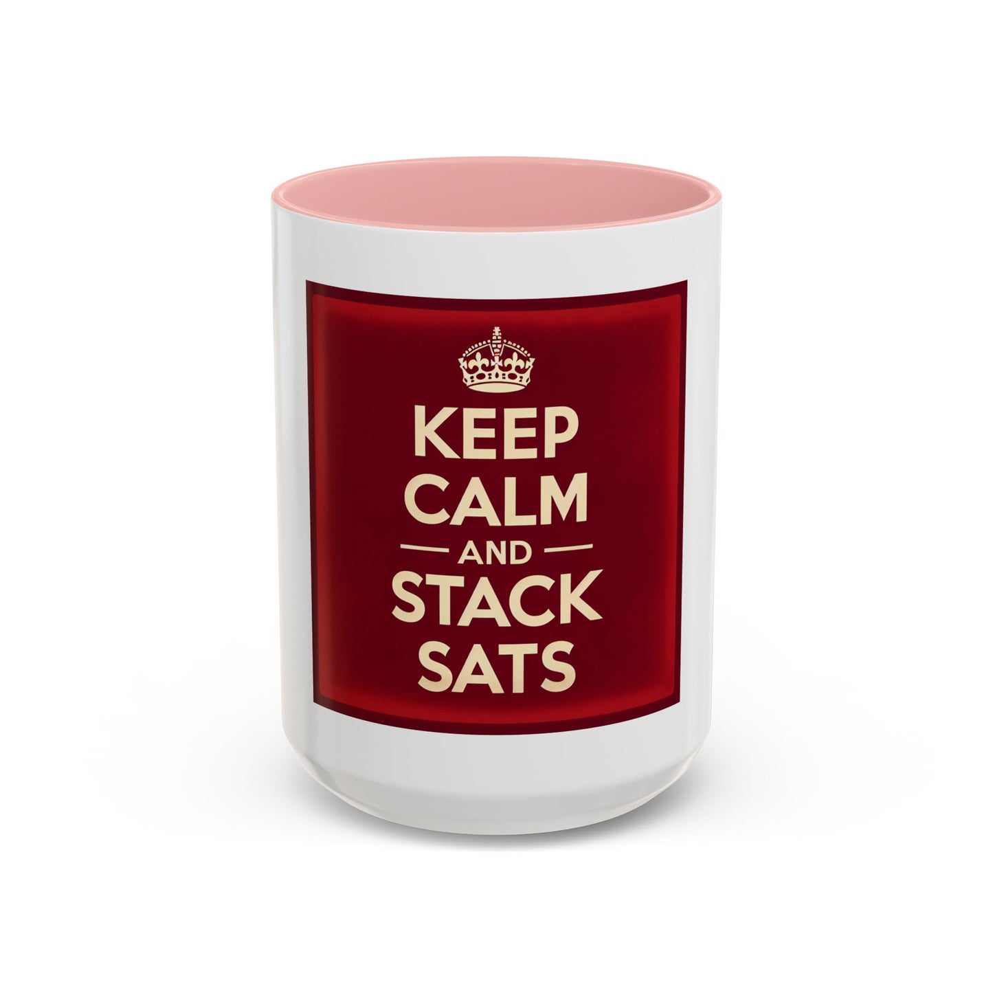 Keep Calm and Stack Sats Ceramic Coffee Mug