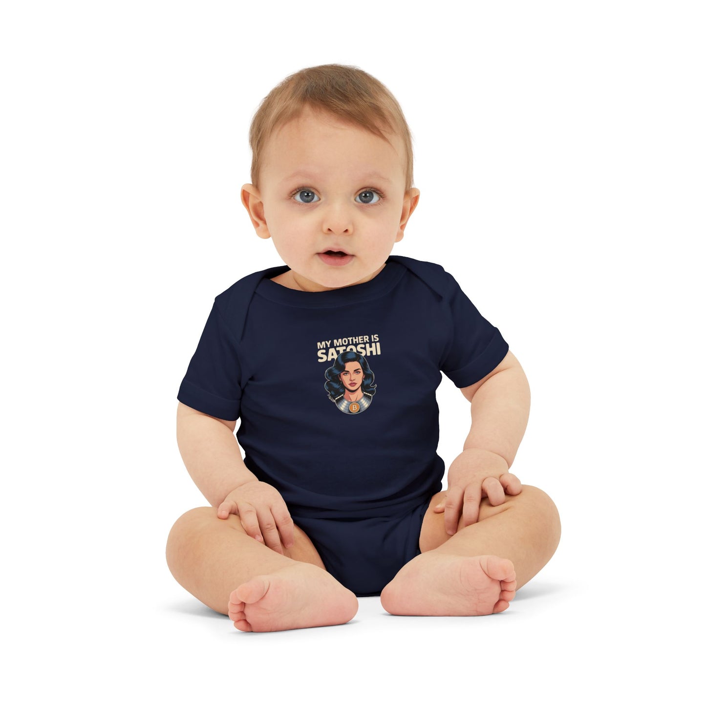 "My Mother is Satoshi" Baby Onesie