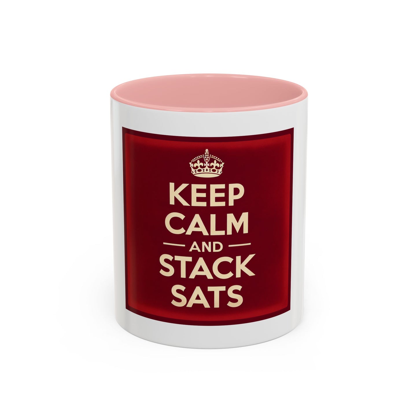 Keep Calm and Stack Sats Ceramic Coffee Mug