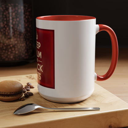 Keep Calm and Stack Sats Ceramic Coffee Mug