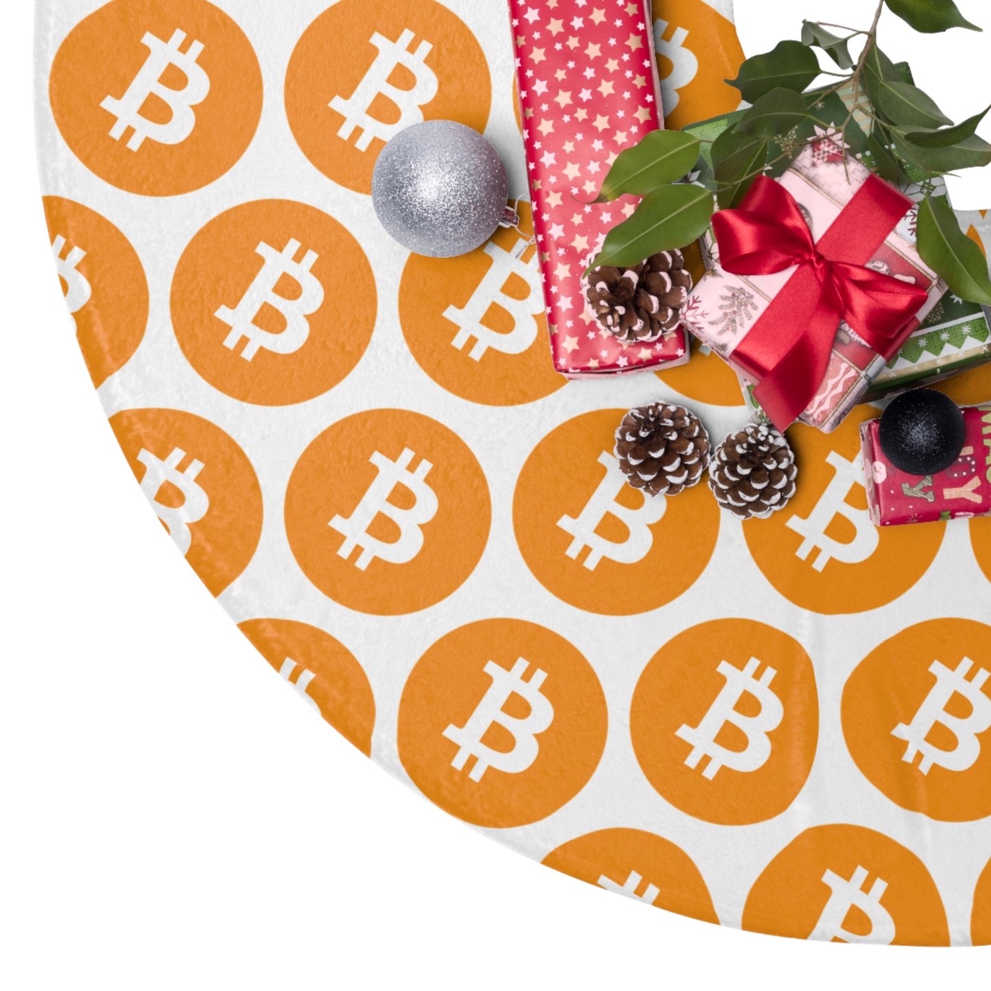 Bitcoin Christmas Tree Skirt
