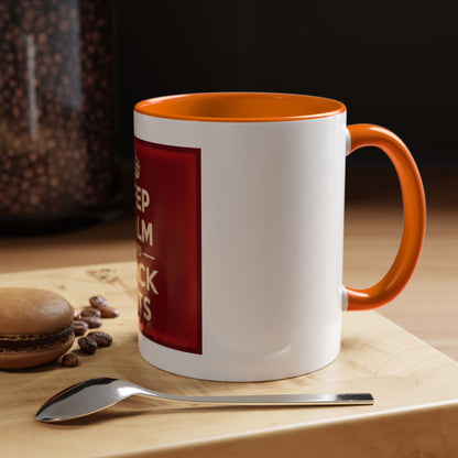 Keep Calm and Stack Sats Ceramic Coffee Mug
