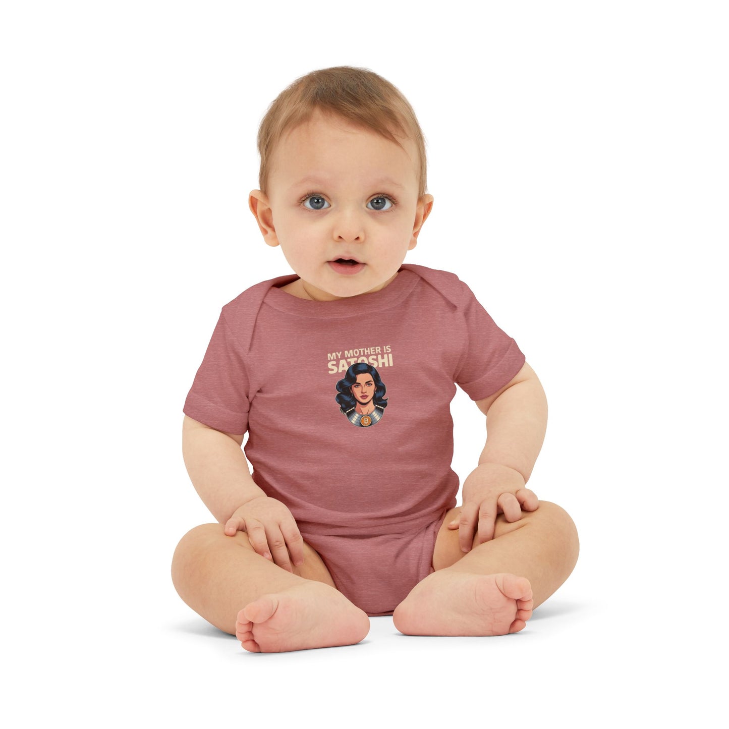 "My Mother is Satoshi" Baby Onesie