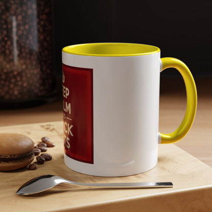 Keep Calm and Stack Sats Ceramic Coffee Mug