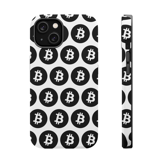 iPhone Black Bitcoin Magnetic Tough Cases