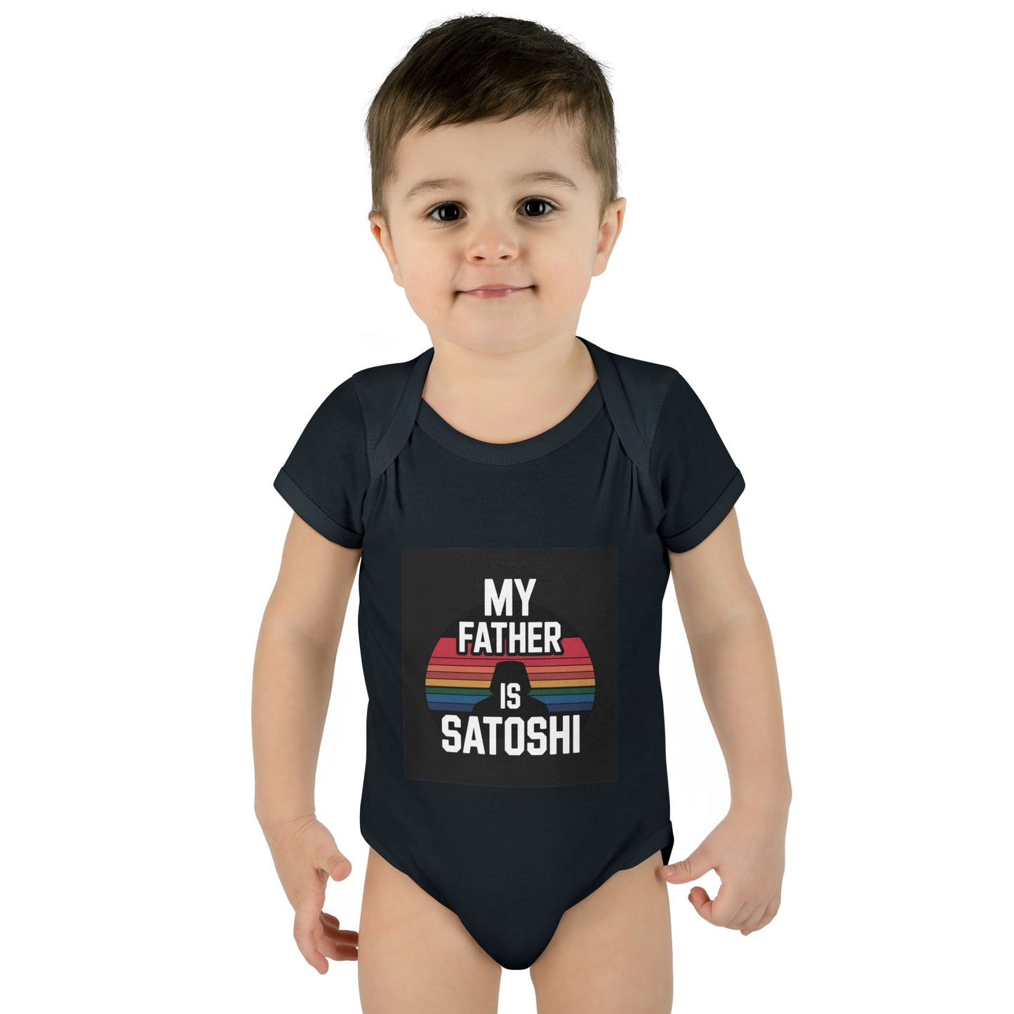 "My Father is Satoshi" Infant Bodysuit
