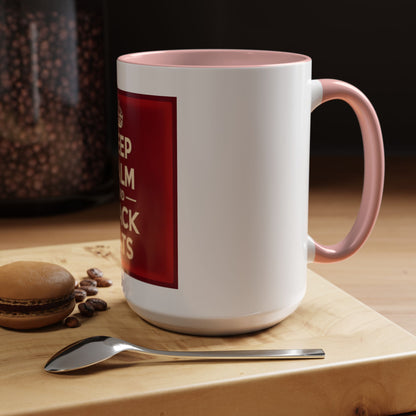 Keep Calm and Stack Sats Ceramic Coffee Mug