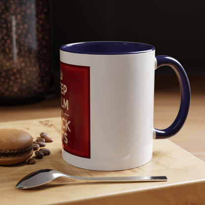 Keep Calm and Stack Sats Ceramic Coffee Mug