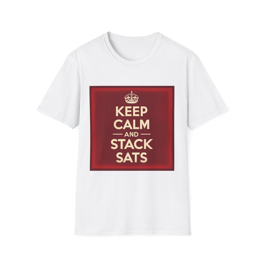 Keep Calm and Stack Sats T-Shirt